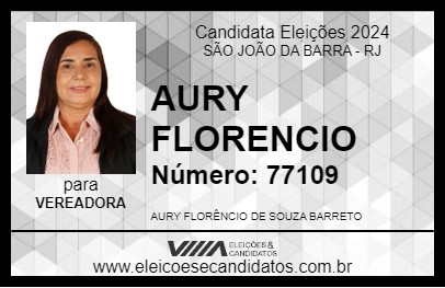 Candidato AURY FLORENCIO 2024 - SÃO JOÃO DA BARRA - Eleições