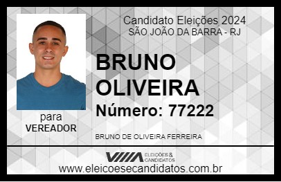 Candidato BRUNO OLIVEIRA 2024 - SÃO JOÃO DA BARRA - Eleições