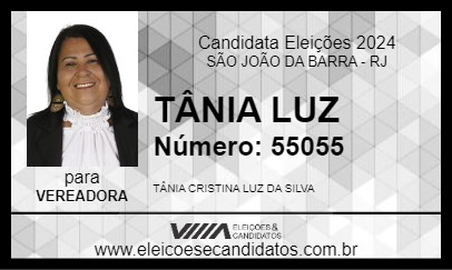 Candidato TÂNIA LUZ 2024 - SÃO JOÃO DA BARRA - Eleições