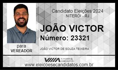 Candidato JOÃO VICTOR 2024 - NITERÓI - Eleições