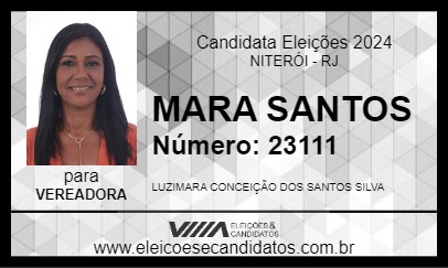 Candidato MARA SANTOS 2024 - NITERÓI - Eleições