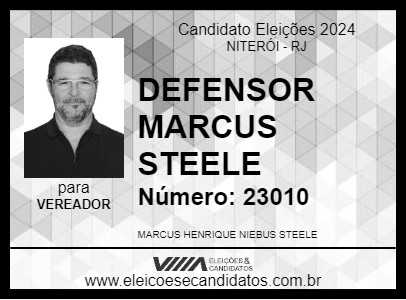 Candidato DEFENSOR MARCUS STEELE 2024 - NITERÓI - Eleições