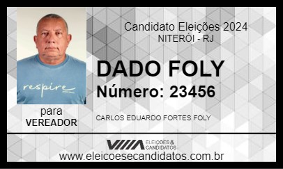 Candidato DADO FOLY 2024 - NITERÓI - Eleições