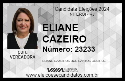 Candidato ELIANE CAZEIRO 2024 - NITERÓI - Eleições