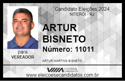 Candidato ARTUR BISNETO 2024 - NITERÓI - Eleições