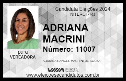 Candidato ADRIANA MACRINI 2024 - NITERÓI - Eleições