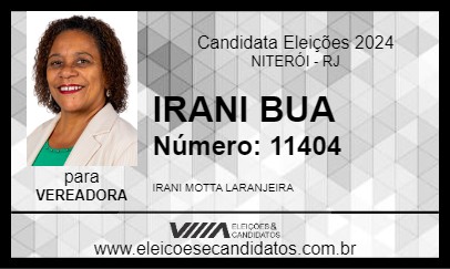 Candidato IRANI BUA 2024 - NITERÓI - Eleições