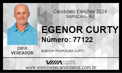 Candidato EGENOR CURTY 2024 - SAPUCAIA - Eleições