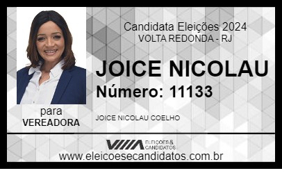 Candidato JOICE NICOLAU 2024 - VOLTA REDONDA - Eleições