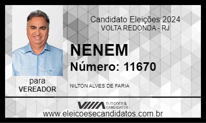 Candidato NENEM 2024 - VOLTA REDONDA - Eleições