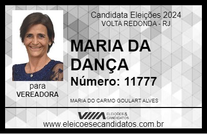 Candidato MARIA DA DANÇA 2024 - VOLTA REDONDA - Eleições