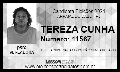 Candidato TEREZA CUNHA 2024 - ARRAIAL DO CABO - Eleições