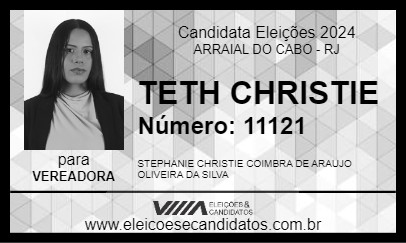 Candidato TETH CHRISTIE 2024 - ARRAIAL DO CABO - Eleições