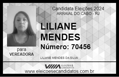 Candidato LILIANE MENDES 2024 - ARRAIAL DO CABO - Eleições