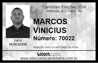 Candidato MARCOS VINICIUS 2024 - ARRAIAL DO CABO - Eleições