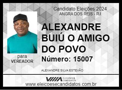 Candidato ALEXANDRE BUIÚ O AMIGO DO POVO 2024 - ANGRA DOS REIS - Eleições