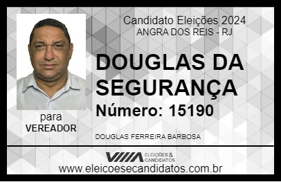 Candidato DOUGLAS DA SEGURANÇA 2024 - ANGRA DOS REIS - Eleições