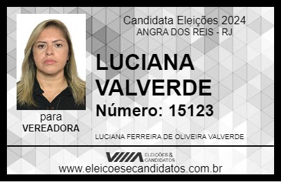 Candidato LUCIANA VALVERDE 2024 - ANGRA DOS REIS - Eleições