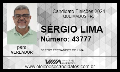 Candidato SÉRGIO LIMA 2024 - QUEIMADOS - Eleições