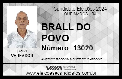 Candidato BRALL DO POVO 2024 - QUEIMADOS - Eleições