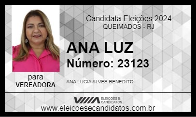 Candidato ANA LUZ 2024 - QUEIMADOS - Eleições