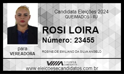 Candidato ROSI LOIRA 2024 - QUEIMADOS - Eleições