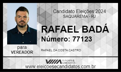 Candidato RAFAEL BADÁ 2024 - SAQUAREMA - Eleições