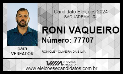 Candidato RONI VAQUEIRO 2024 - SAQUAREMA - Eleições