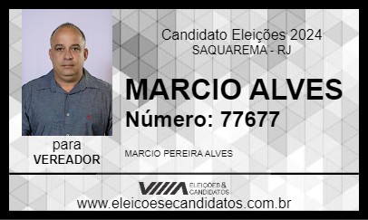 Candidato MARCIO ALVES 2024 - SAQUAREMA - Eleições