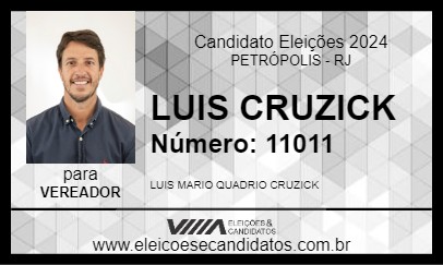 Candidato LUIS CRUZICK 2024 - PETRÓPOLIS - Eleições