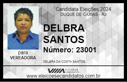 Candidato DELBRA SANTOS 2024 - DUQUE DE CAXIAS - Eleições