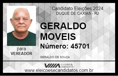 Candidato GERALDO MOVEIS 2024 - DUQUE DE CAXIAS - Eleições