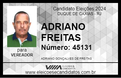 Candidato ADRIANO FREITAS 2024 - DUQUE DE CAXIAS - Eleições