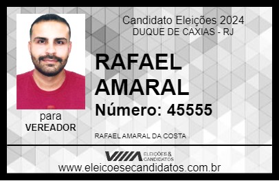 Candidato RAFAEL AMARAL 2024 - DUQUE DE CAXIAS - Eleições