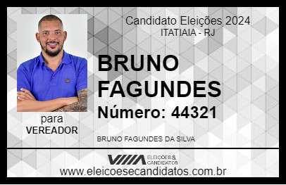 Candidato BRUNO FAGUNDES 2024 - ITATIAIA - Eleições