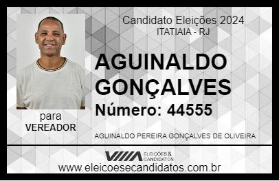 Candidato AGUINALDO GONÇALVES 2024 - ITATIAIA - Eleições