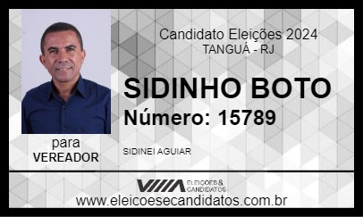 Candidato SIDINHO BOTO 2024 - TANGUÁ - Eleições