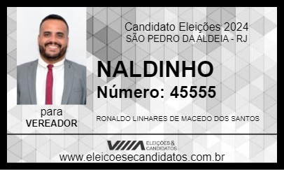 Candidato NALDINHO 2024 - SÃO PEDRO DA ALDEIA - Eleições