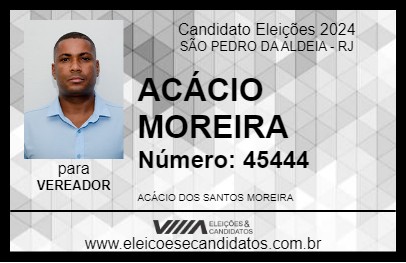 Candidato ACÁCIO MOREIRA 2024 - SÃO PEDRO DA ALDEIA - Eleições