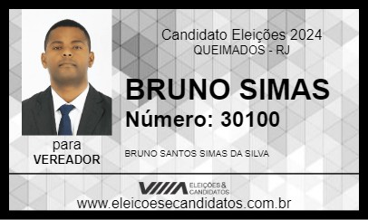 Candidato BRUNO SIMAS 2024 - QUEIMADOS - Eleições