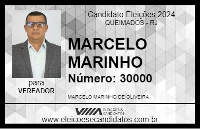 Candidato MARCELO MARINHO 2024 - QUEIMADOS - Eleições