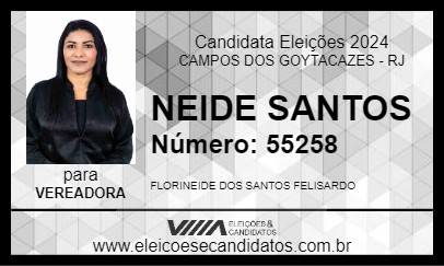 Candidato NEIDE SANTOS 2024 - CAMPOS DOS GOYTACAZES - Eleições