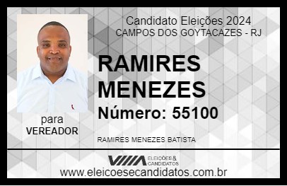 Candidato RAMIRES MENEZES 2024 - CAMPOS DOS GOYTACAZES - Eleições