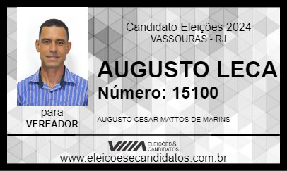 Candidato AUGUSTO LECA 2024 - VASSOURAS - Eleições