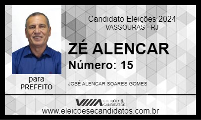 Candidato ZÉ ALENCAR 2024 - VASSOURAS - Eleições