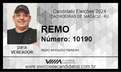 Candidato REMO 2024 - CACHOEIRAS DE MACACU - Eleições