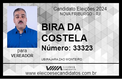 Candidato BIRA DA COSTELA 2024 - NOVA FRIBURGO - Eleições