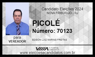 Candidato PICOLÉ 2024 - NOVA FRIBURGO - Eleições