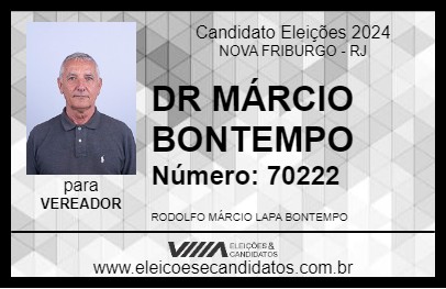 Candidato DR MÁRCIO BONTEMPO 2024 - NOVA FRIBURGO - Eleições