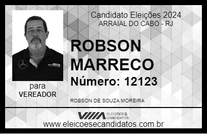 Candidato ROBSON MARRECO 2024 - ARRAIAL DO CABO - Eleições